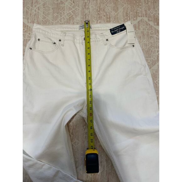 NWT Abercrombie & Fitch Ankle Straight Ultra High Rise Curve Love Jeans 33/16L - Picture 14 of 16